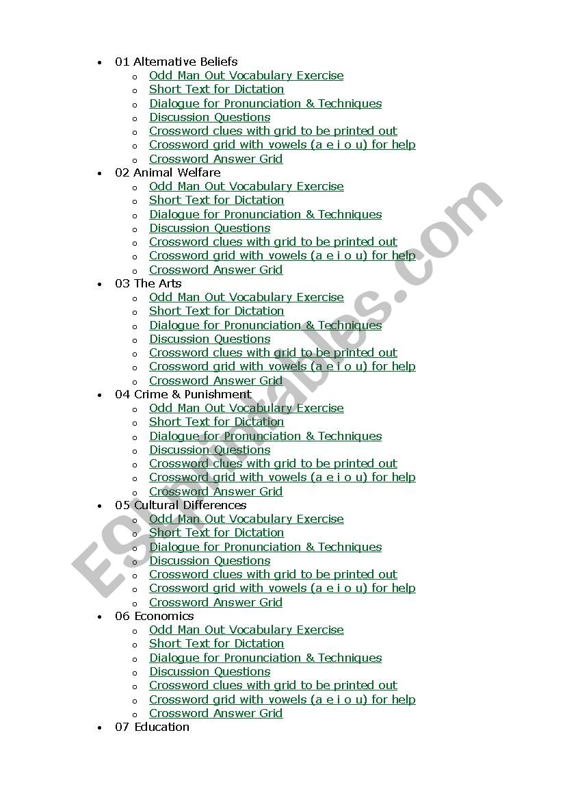 belief worksheet
