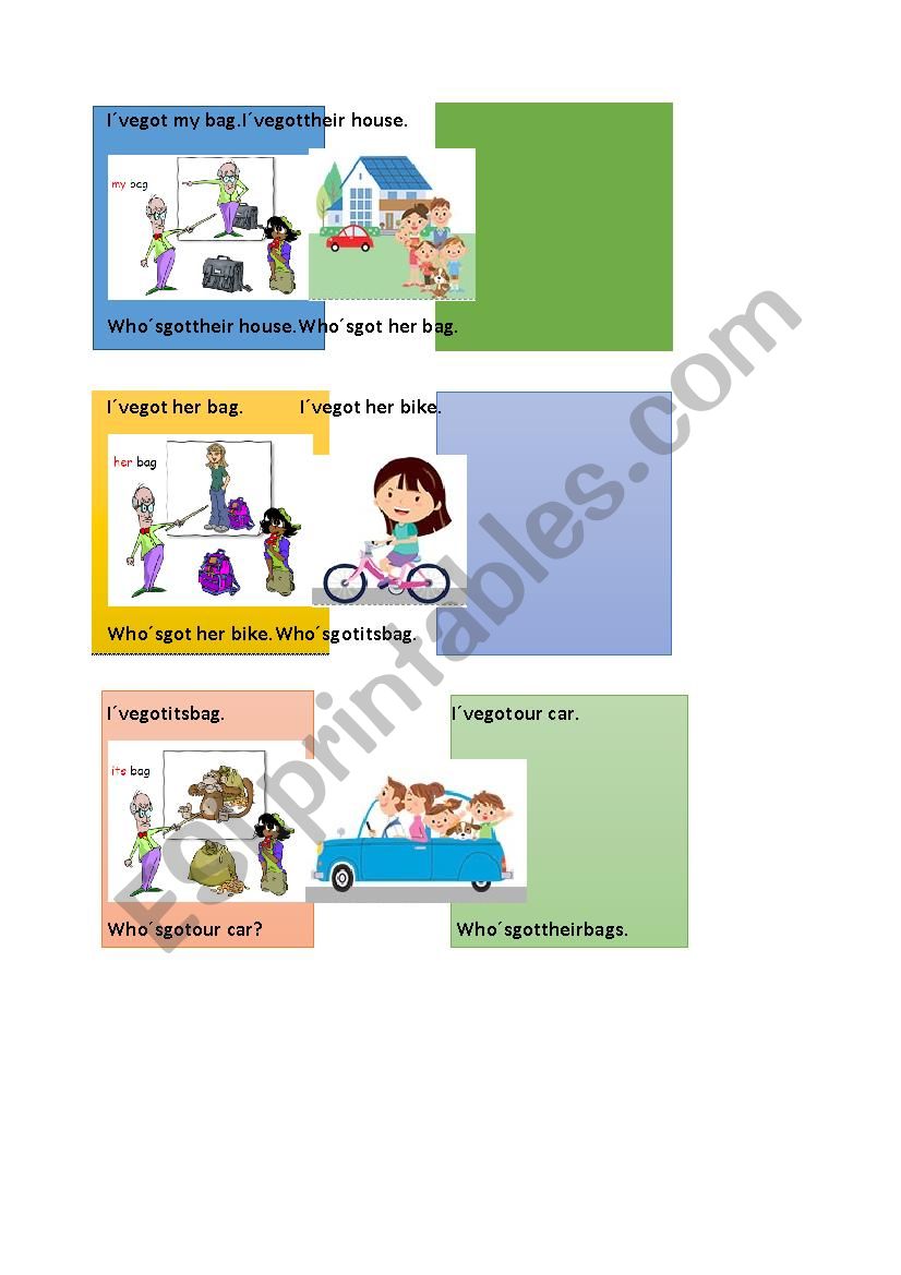 Possessive pronouns worksheet