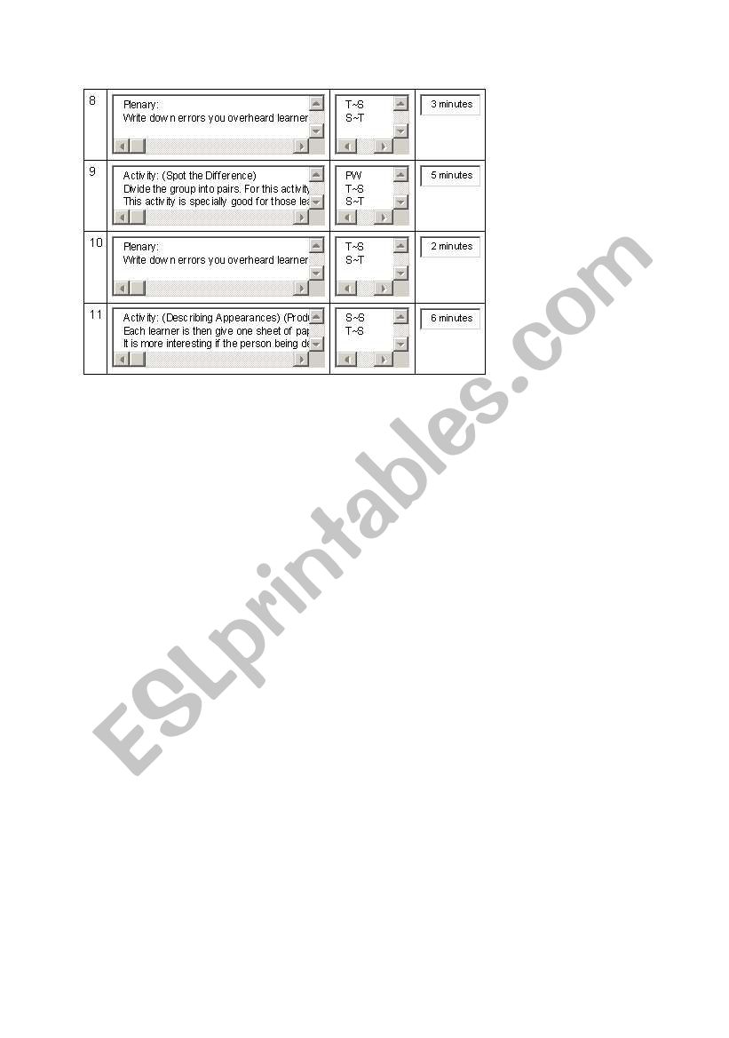 Lesson Plan: Describing People