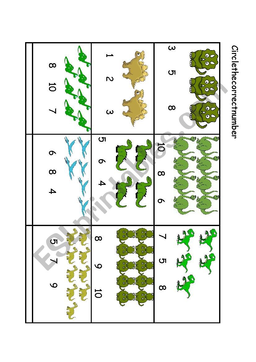 Numbers worksheet