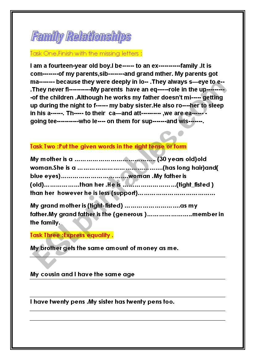 Revewing module one 9th grade worksheet