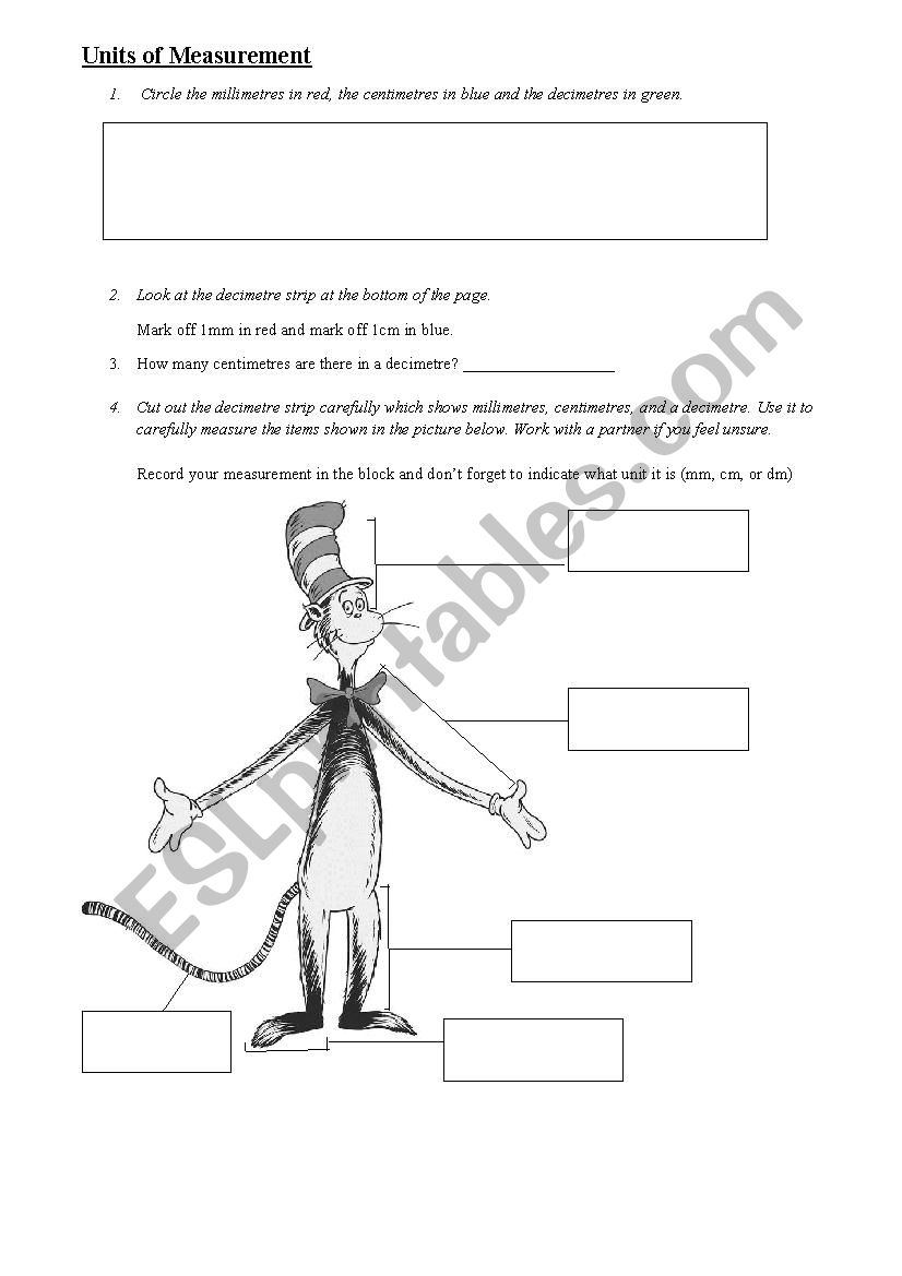 Dr Seuss units of measurement 