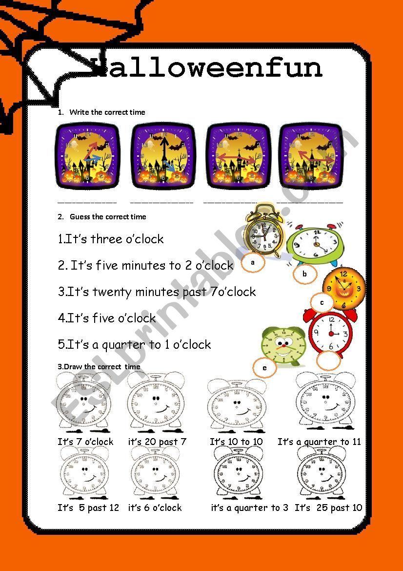 Halloween Fun for kids  2 PAGES!