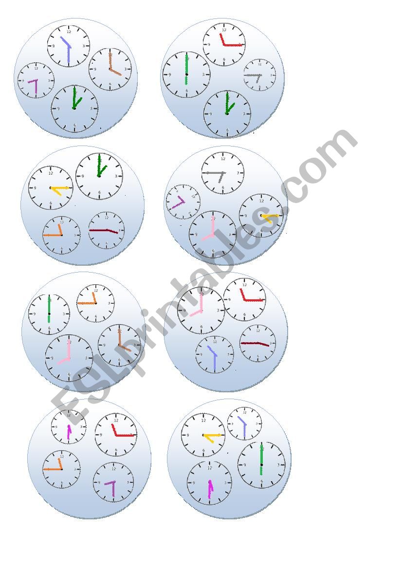 DOBBLE - CLOK EASY worksheet