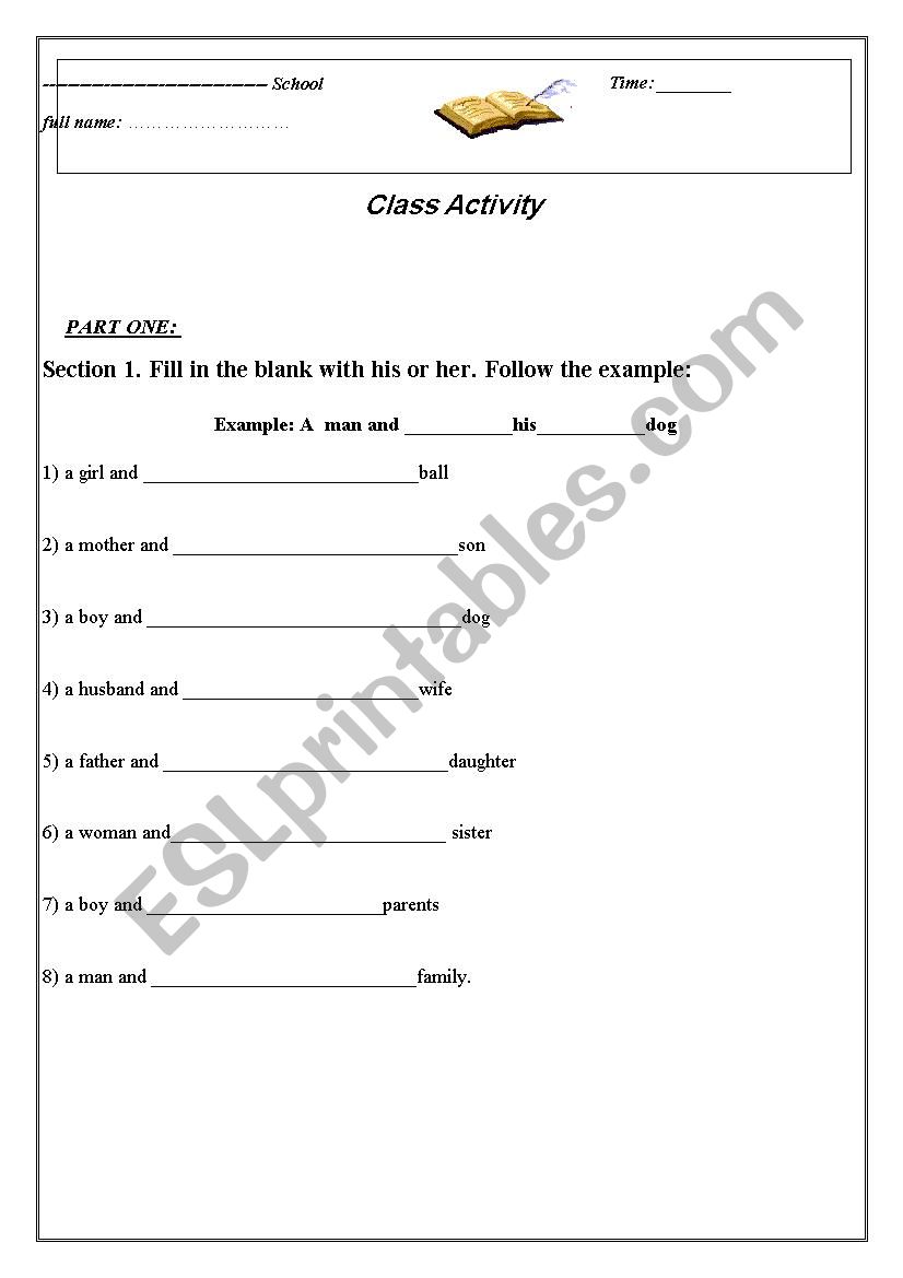 Basic Grammar worksheet