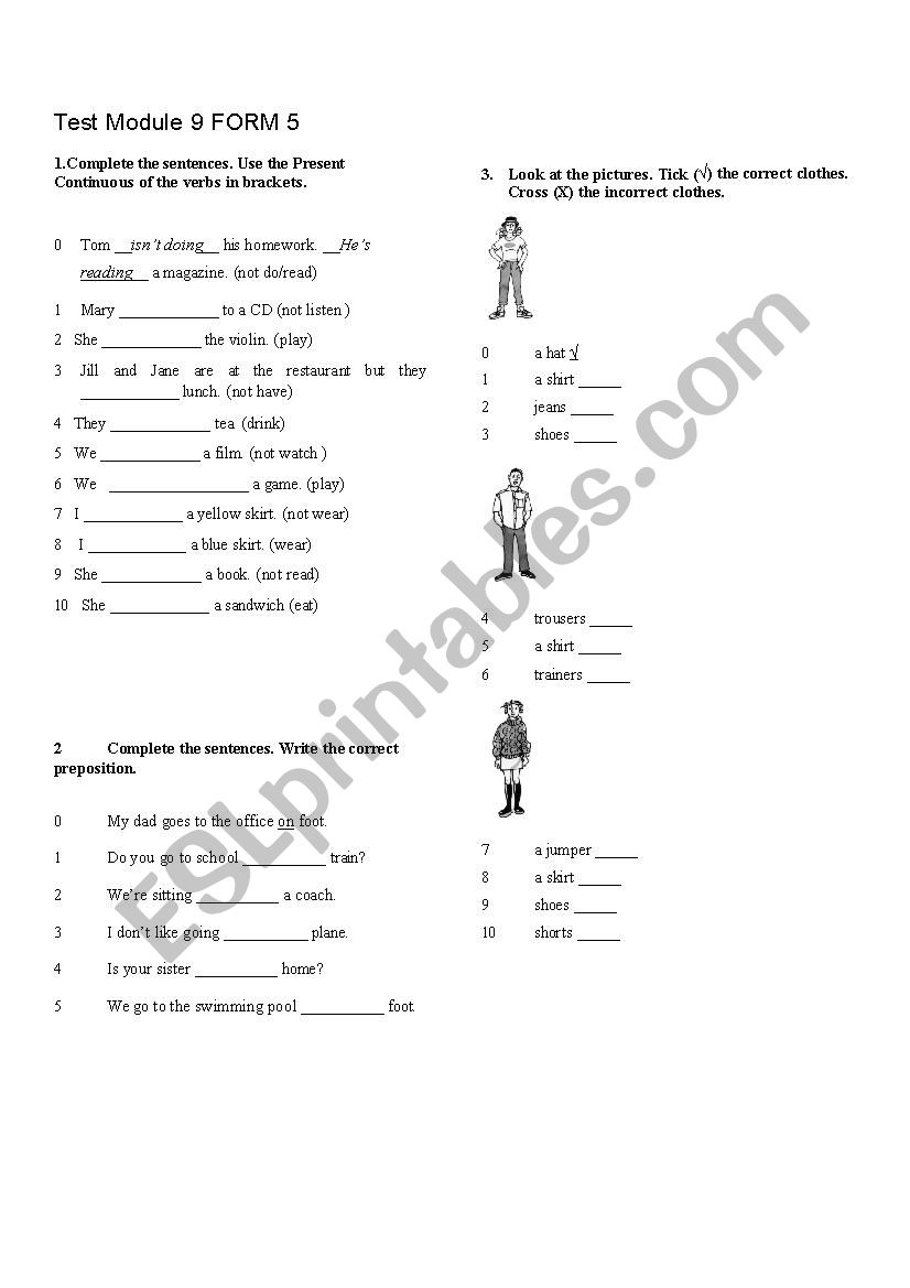 TEST FOR FORM 5 NEW OPPORTUNITIES