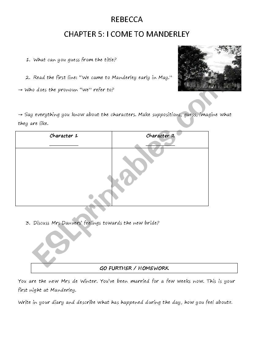 Rebecca, chapter 5 worksheet