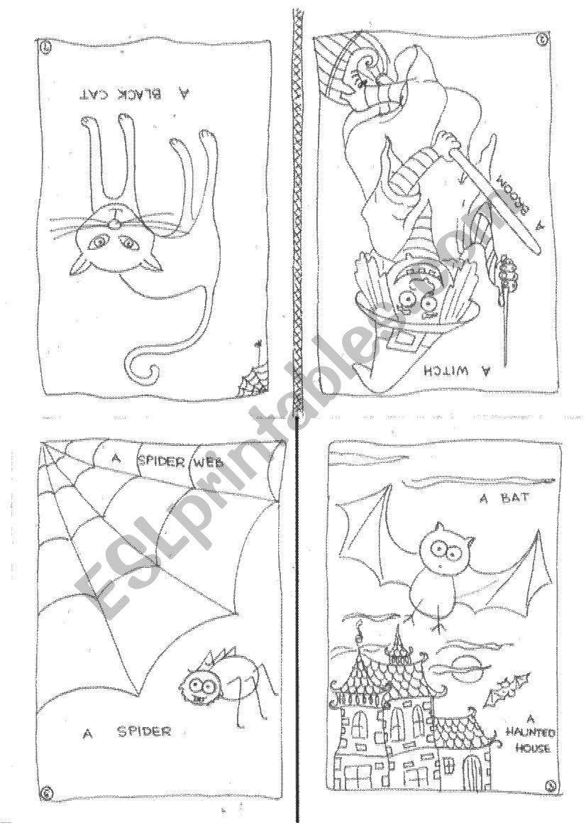 Halloween booklet worksheet