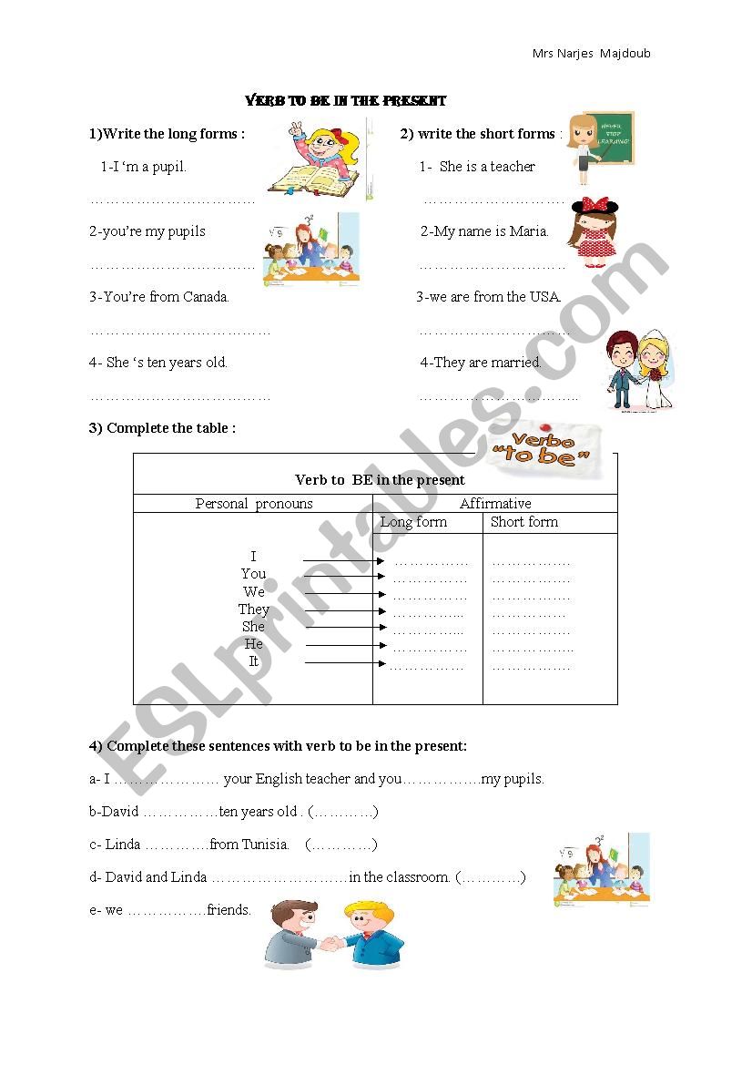 the simple present tense worksheet