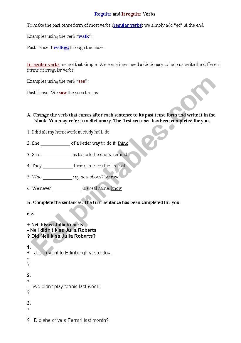 Possessive Nouns worksheet