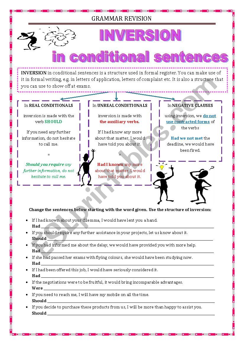 GRAMMAR REVISION - INVERSION 2