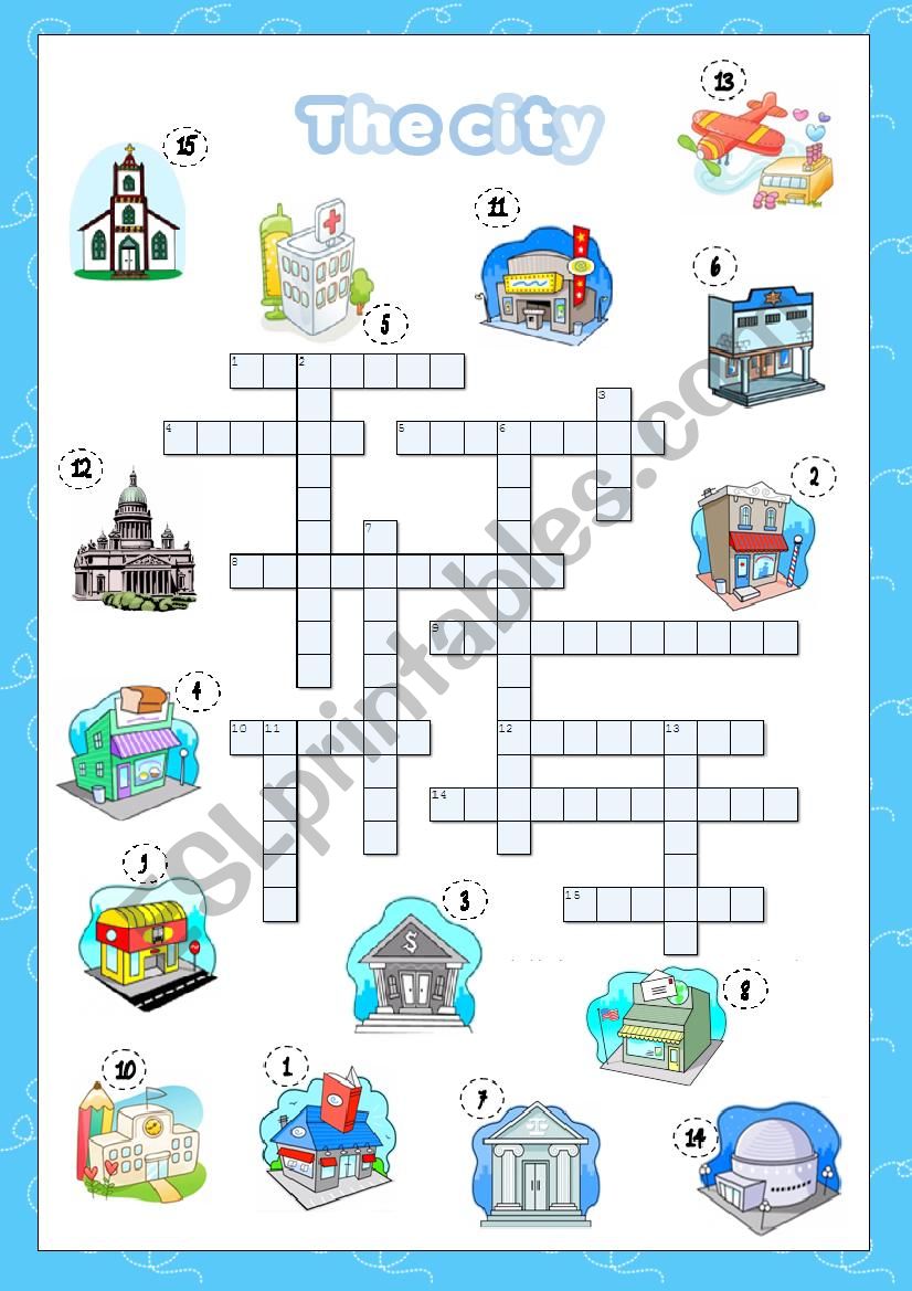 The city crossword (key included) 