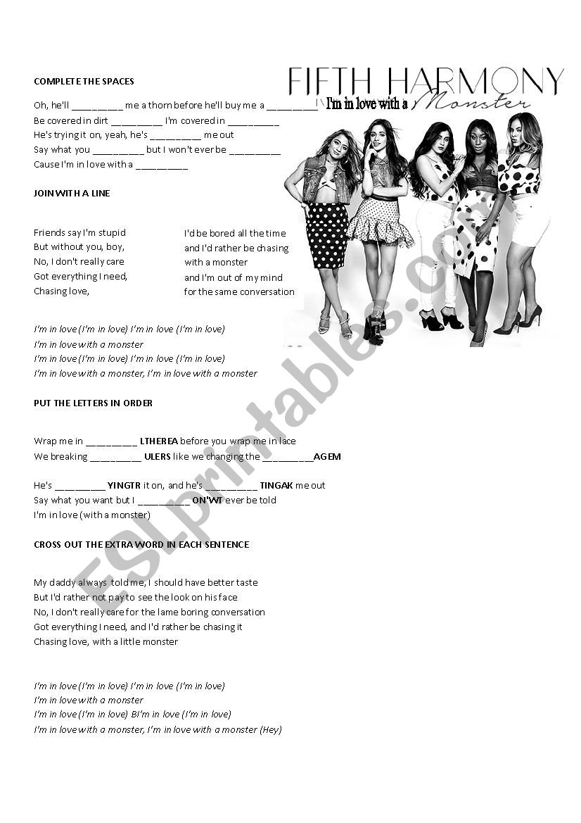 Im in love with a Monster - Fifth Harmony