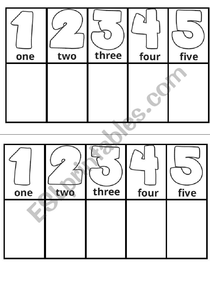 Numbers worksheet