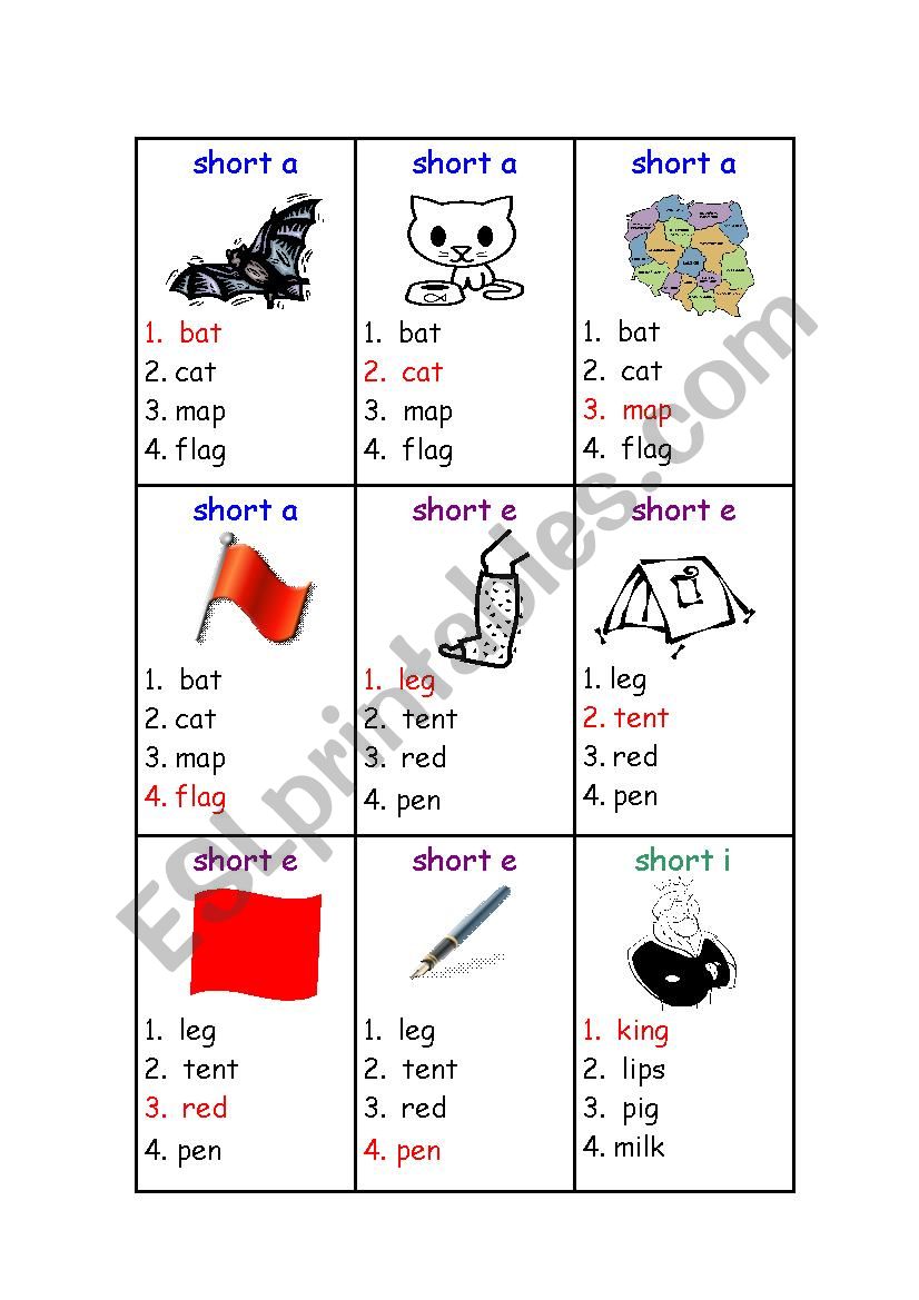 foursomes - sounds worksheet