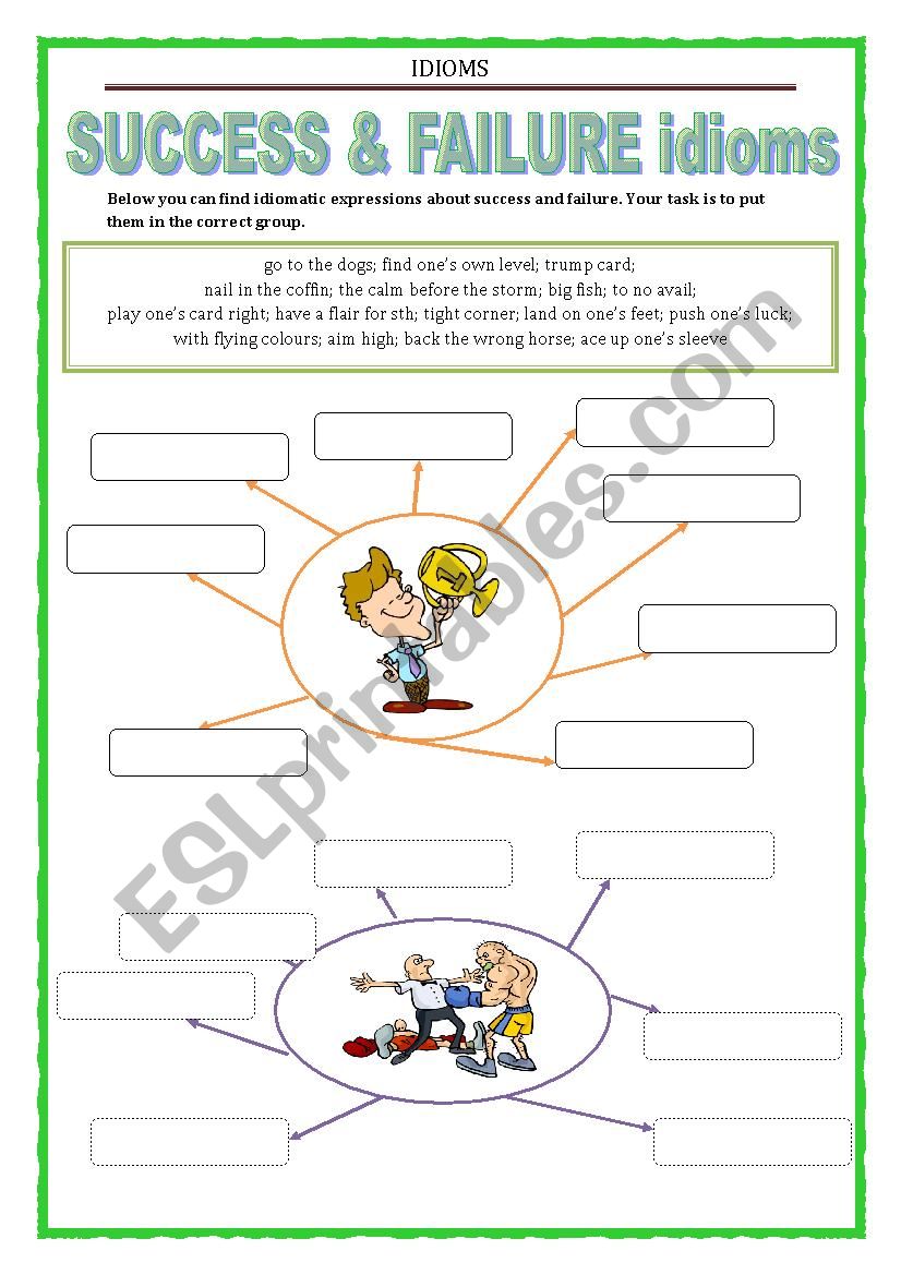 IDIOMS 10 - SUCCESS AND FAILURE