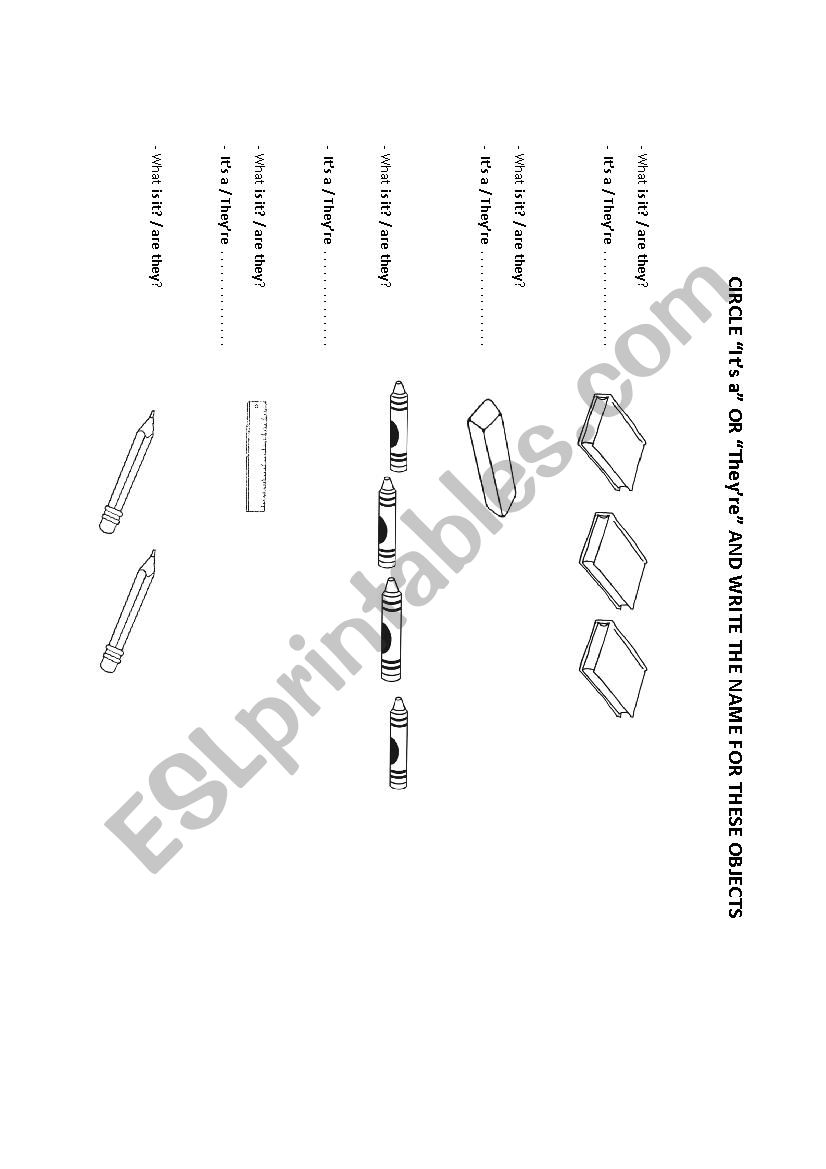 Singular, Plural worksheet