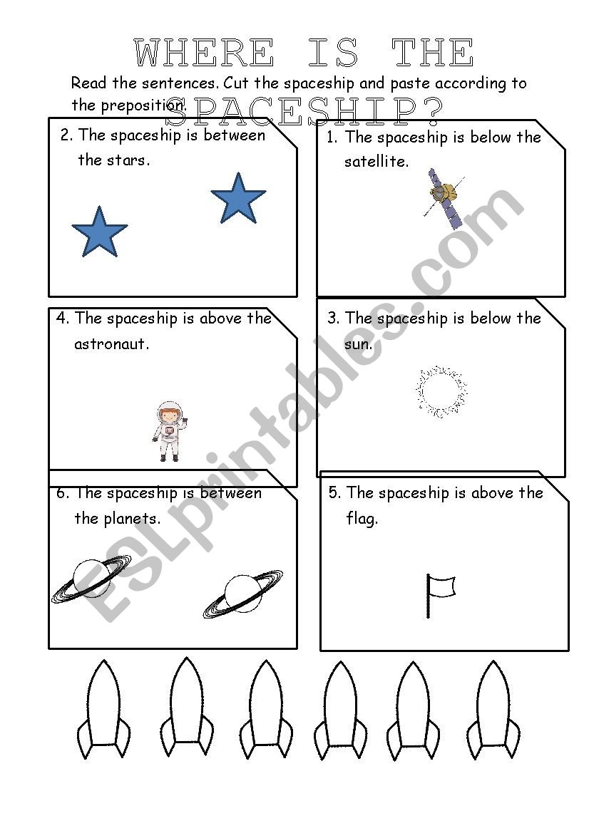 Preposition- Above, Below & Between