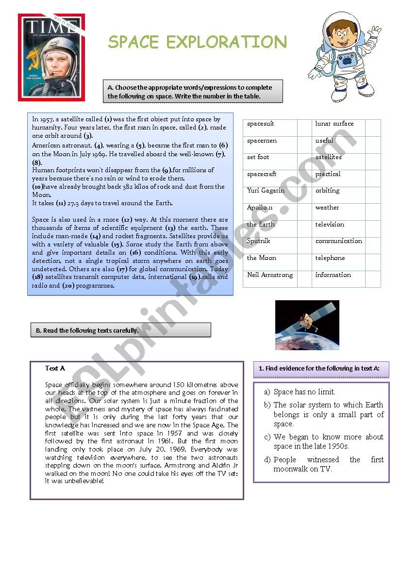 Written test - space exploration