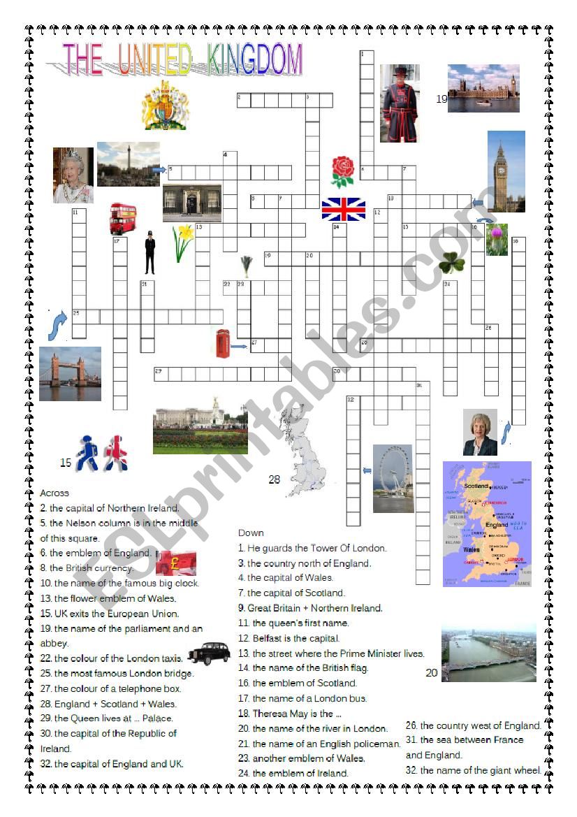 The United Kingdom worksheet