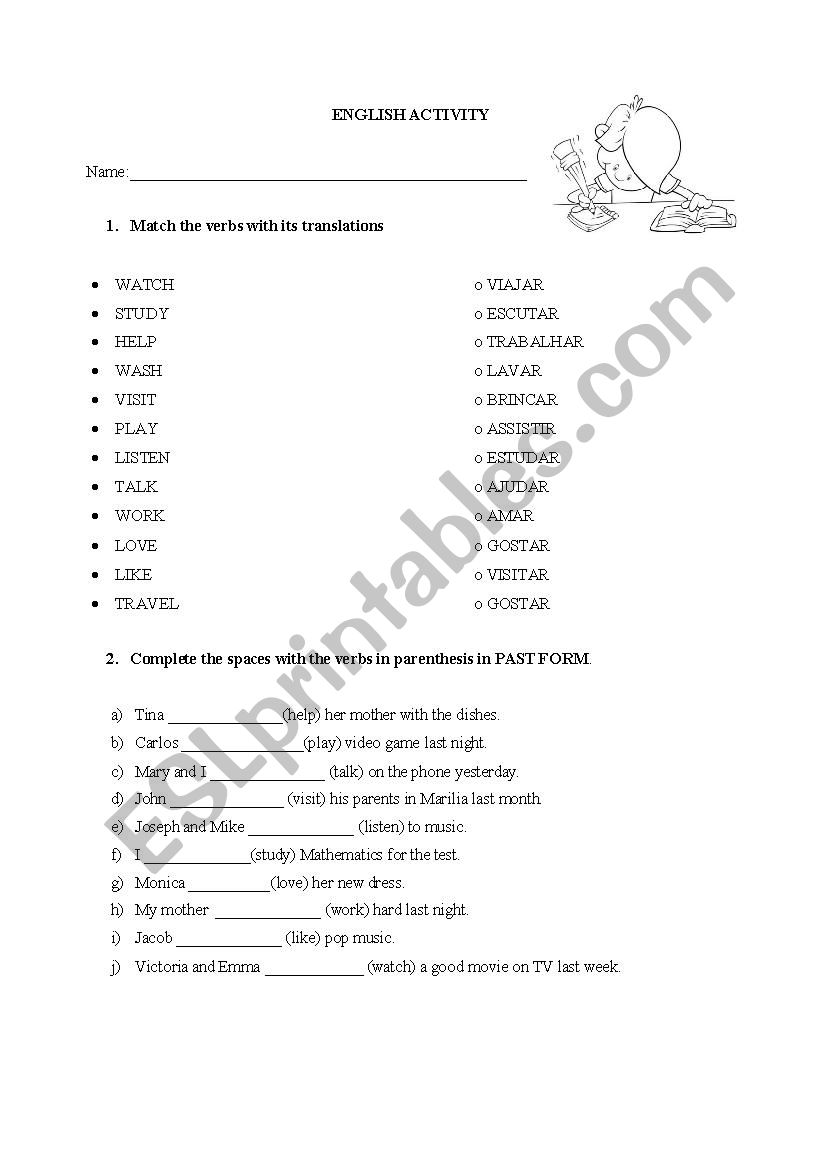 Family worksheet