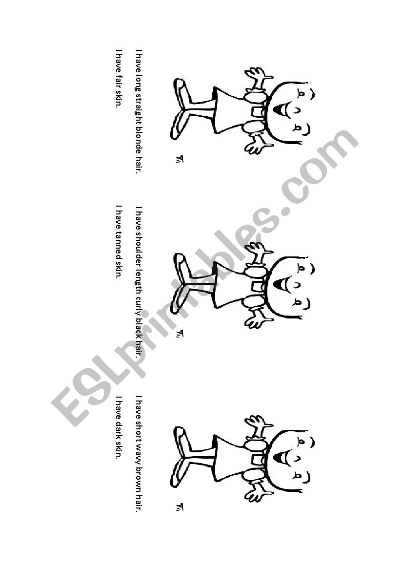 appearance (hair, complexion) worksheet