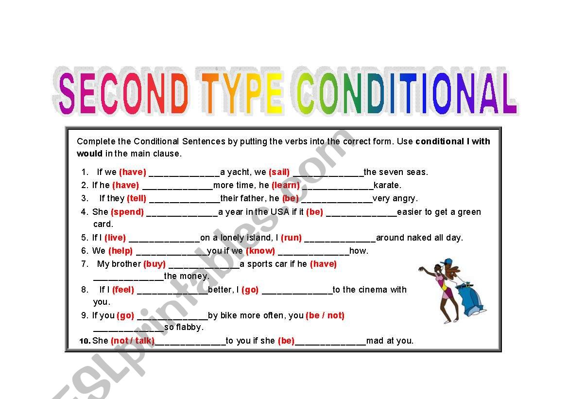 SECOND TYPE CONDITIONAL worksheet