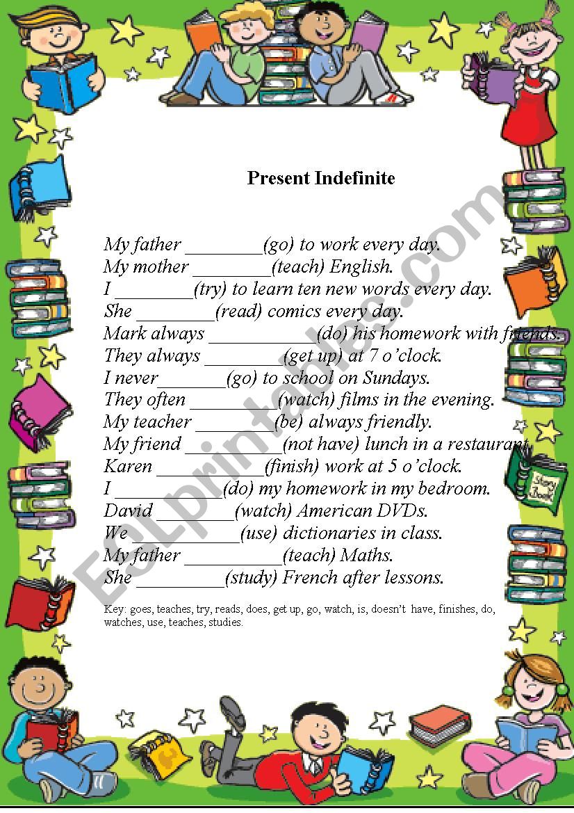 Present Simple worksheet