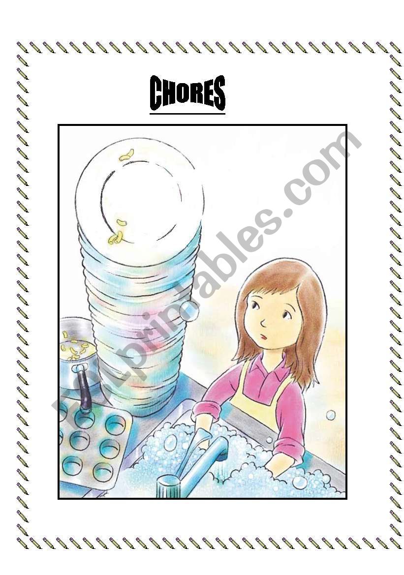 CHORES- a tense worksheet worksheet