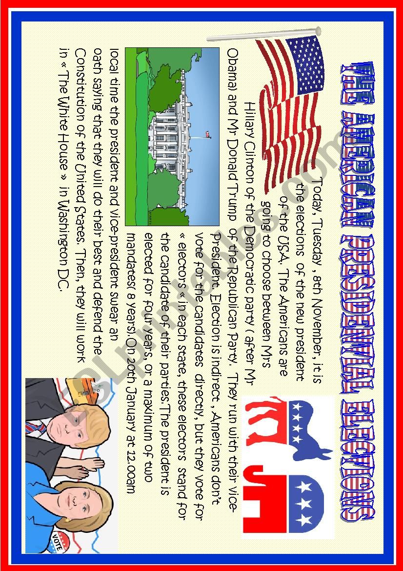 American presidential election ; basic reading for young learners