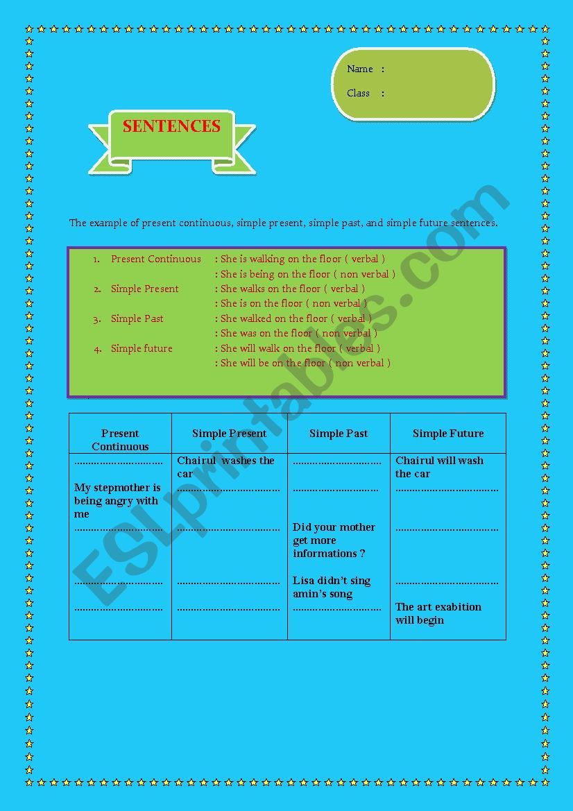 sentences-esl-worksheet-by-chairulamin