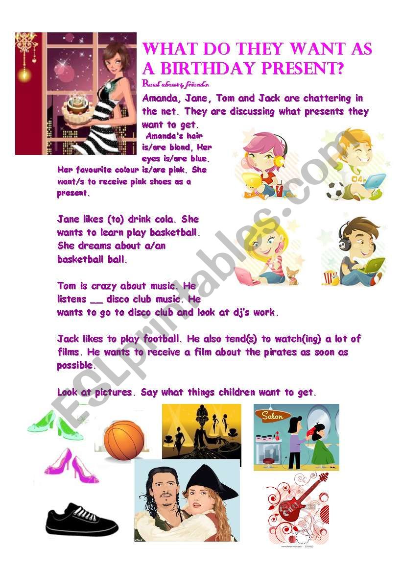 BIRTHDAY worksheet