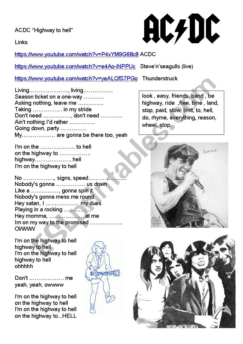 Highway To Hell Lyrics