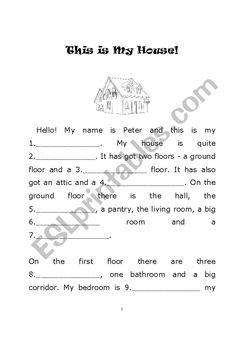 cloze-exercise-about-the-house-esl-worksheet-by-professor999