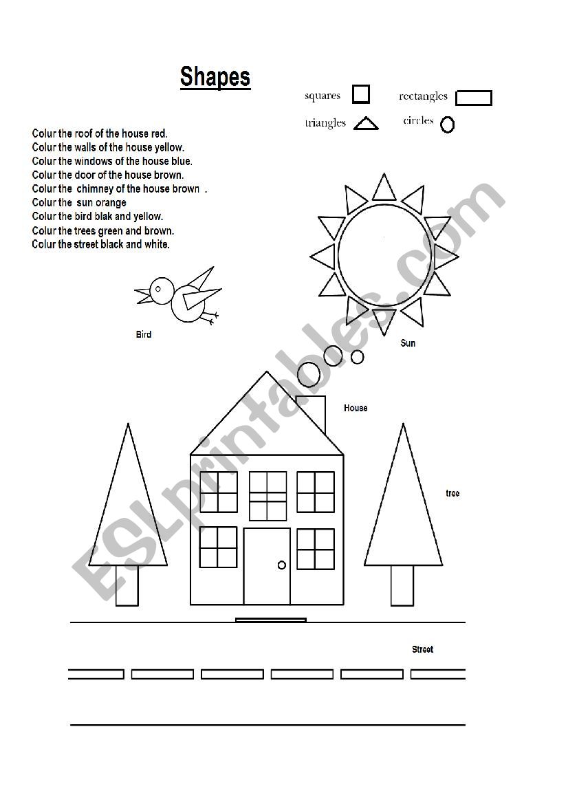 shapes worksheet