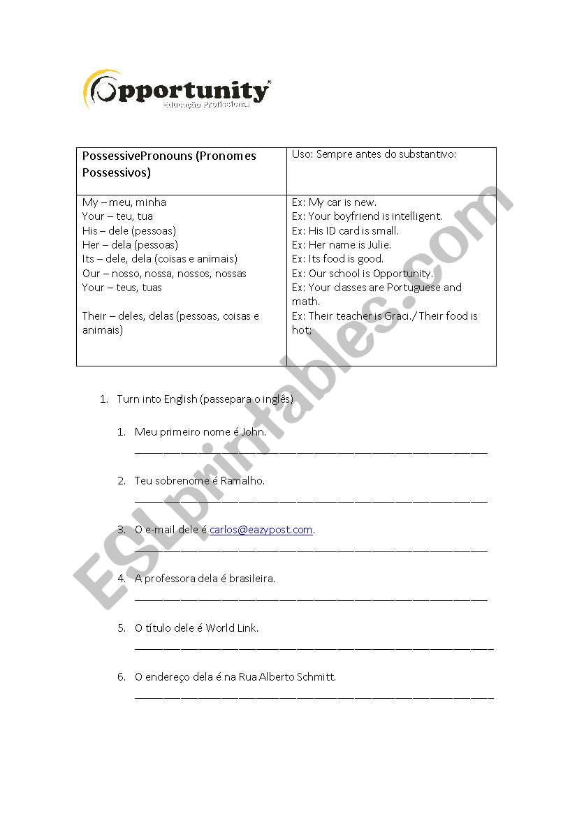 ExercÃ­cios de revisÃ£o nÃ­vel bÃ¡sico