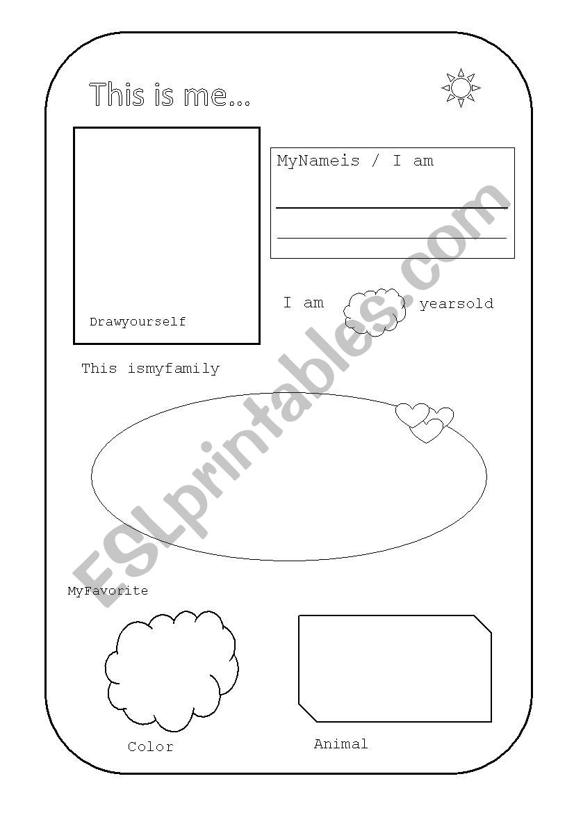 Personal Information Worksheet