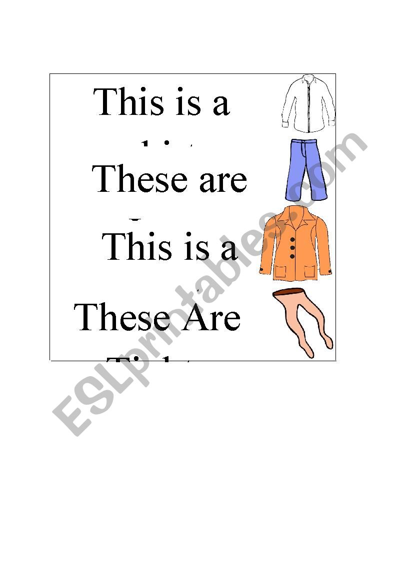 Clothes worksheet