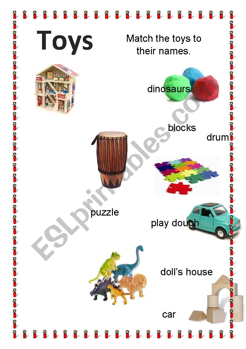 Toys worksheet