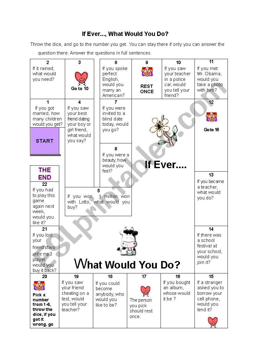 second conditional(type 2) board game