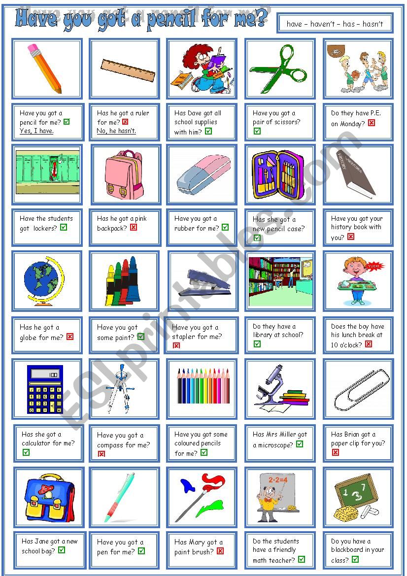 Do you store have a pencil