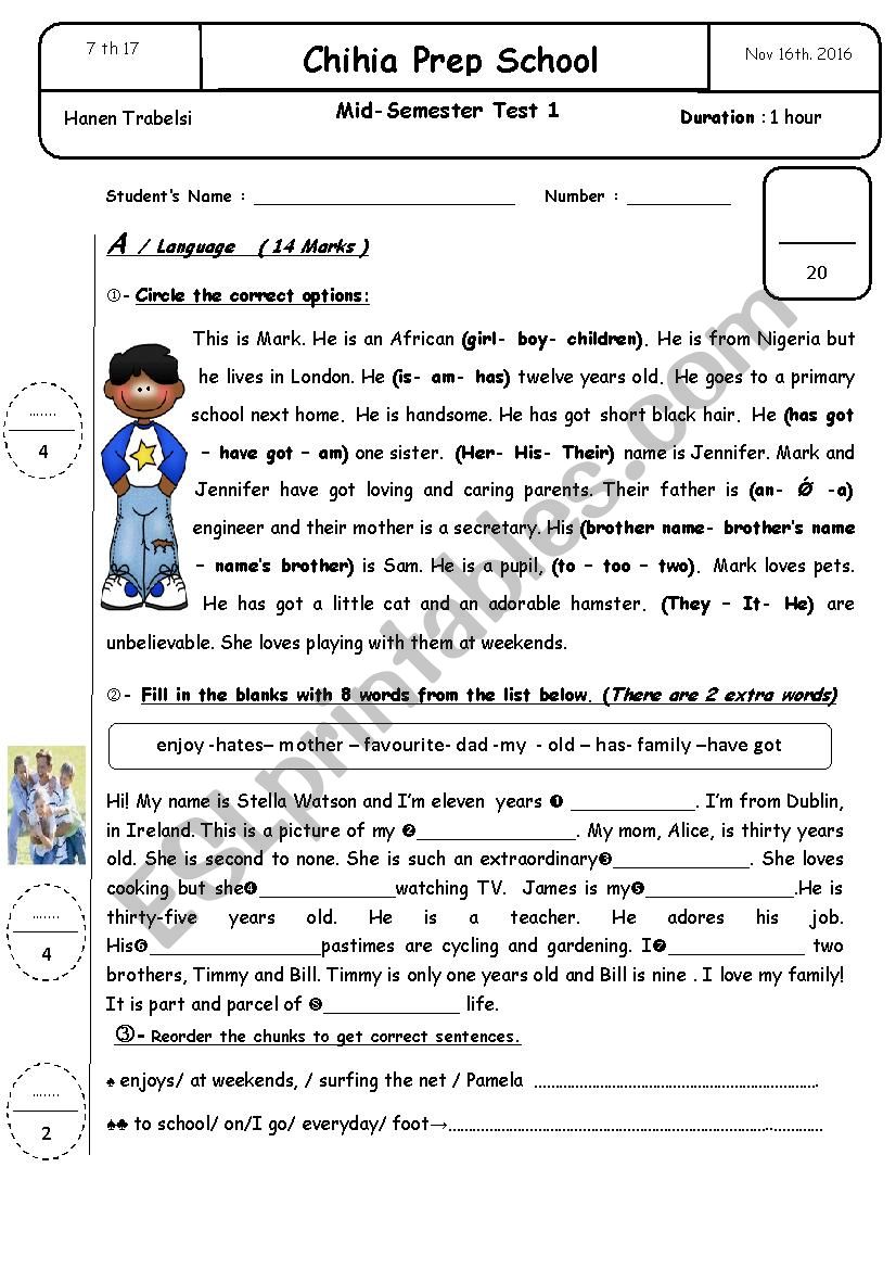 Tell me why - ESL worksheet by Hanen Trabelsi