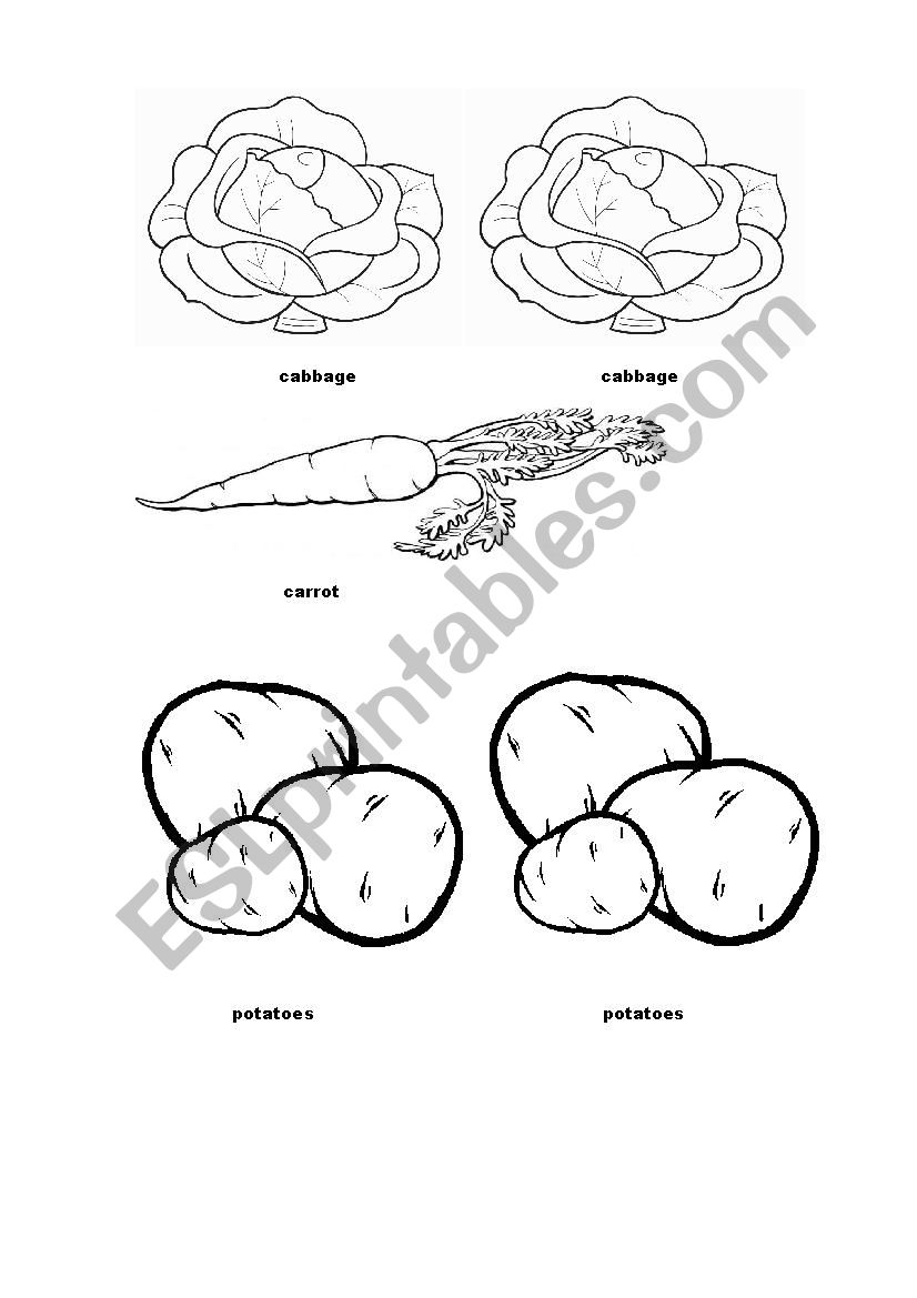 food worksheet