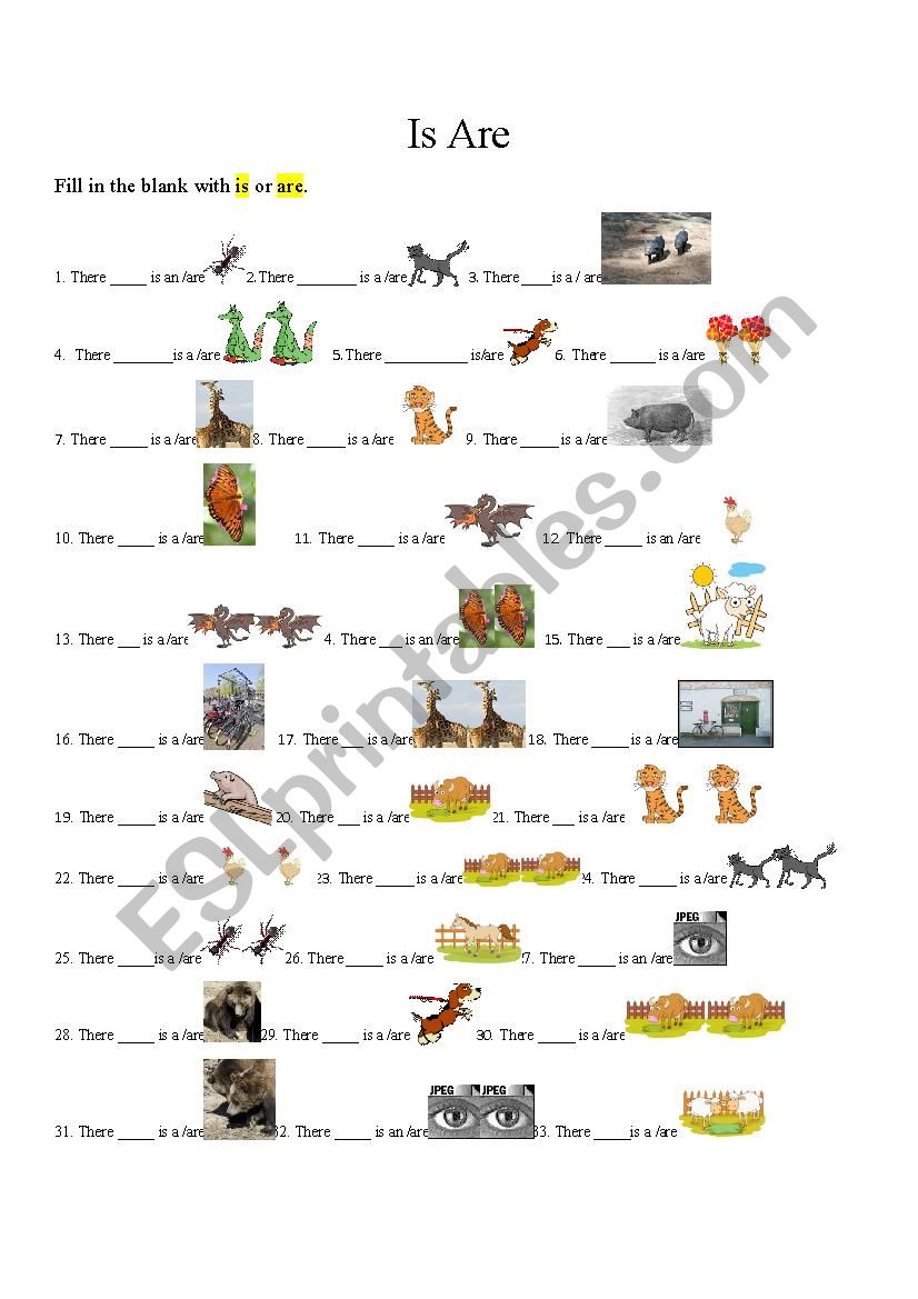 Simple is /are questions . Second set of questions (number 2 )