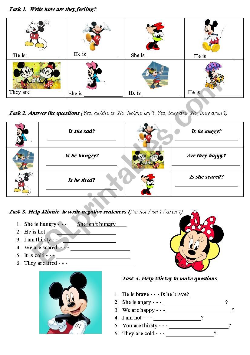 How are you feeling? worksheet