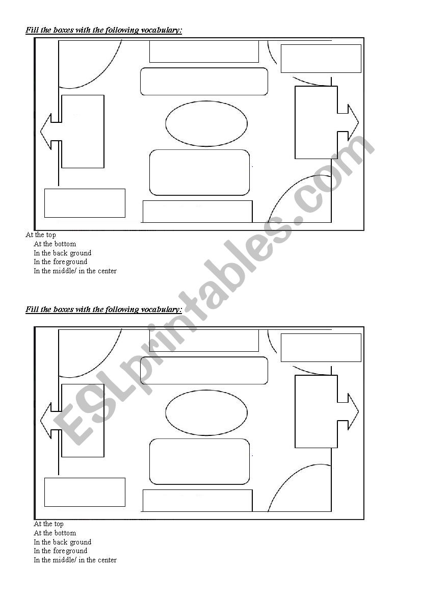 describing a picture worksheet