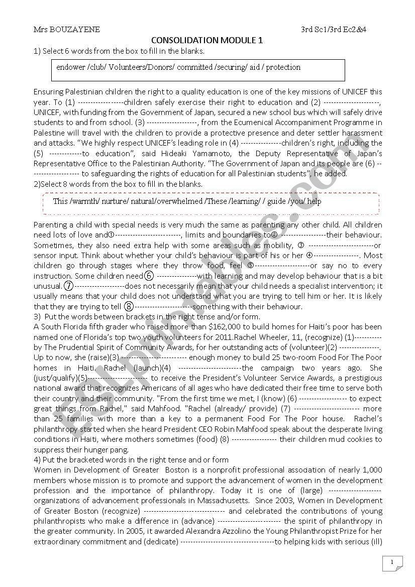 consolidation module 1&2 worksheet