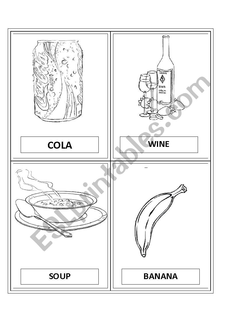 Food game 1 worksheet