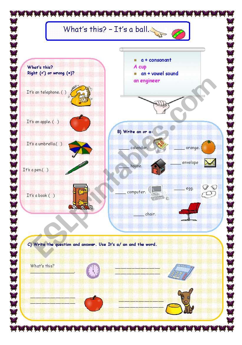 What is this? - It is a ball worksheet