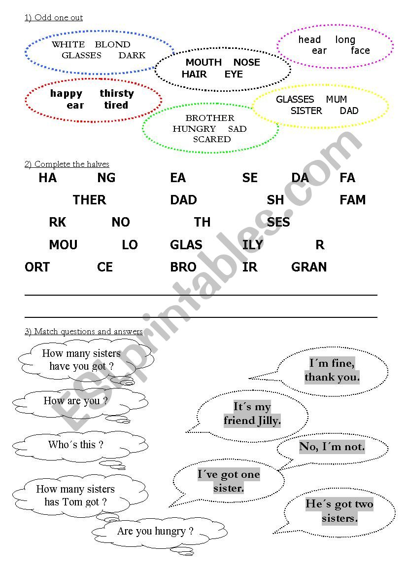 Revision worksheet